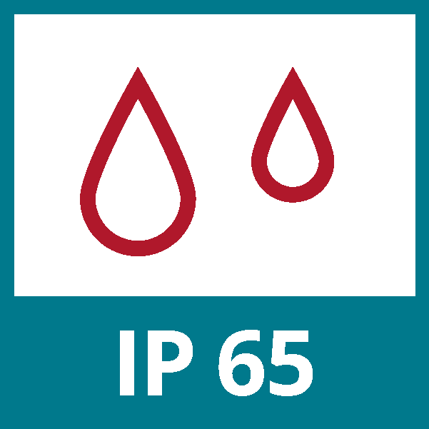 Serienmäßig IP 65 Serienmäßig IP 65